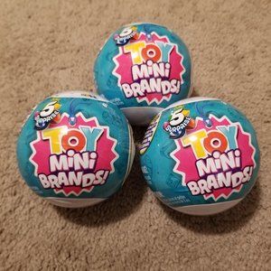3 Zuru 5 Surprise Mini Brands Toys - Season 1, Wave 2